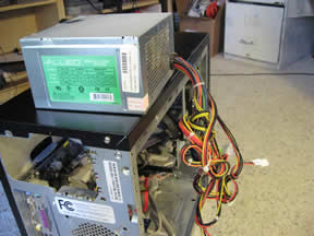 removed power supply